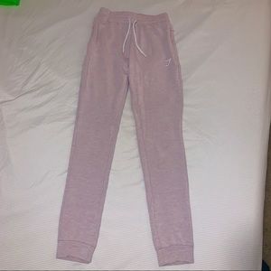 Pink Gymshark XS High-Waisted Joggers
